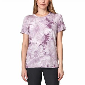 Mondetta Ladies' Tie Dye Tee Purple Large